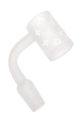 Quartz 14.5 mm Male 90° Frosted Flat-Top Banger – Etched Designs