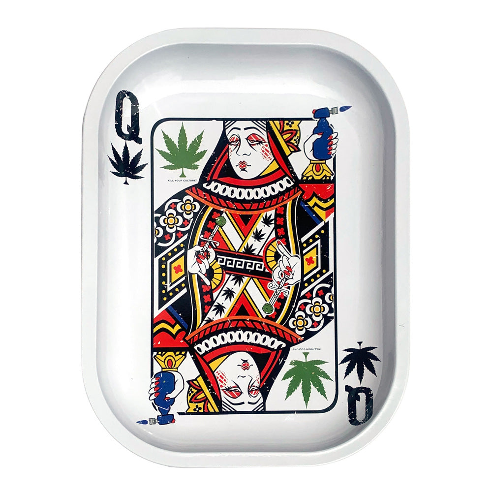 Kill Your Culture Rolling Tray - 5.5"x7" / Queen of Concentrates - Discreet Smoker