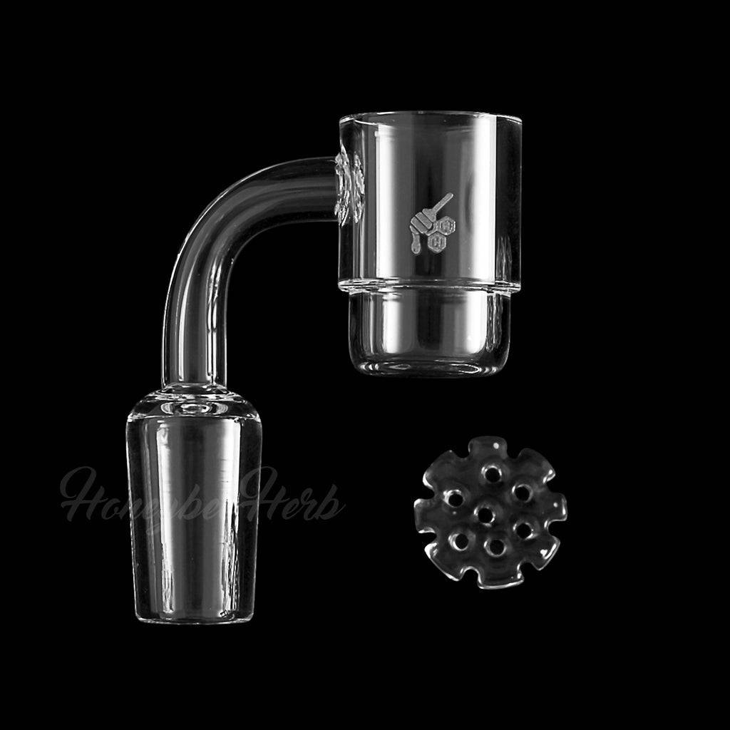 HONEY DISC DEEP DISH QUARTZ BANGER - 90° DEGREE | YL - Discreet Smoker