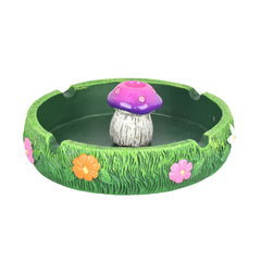 Spring Mushroom Ashtray w/ Snuffer | 5" - Discreet Smoker