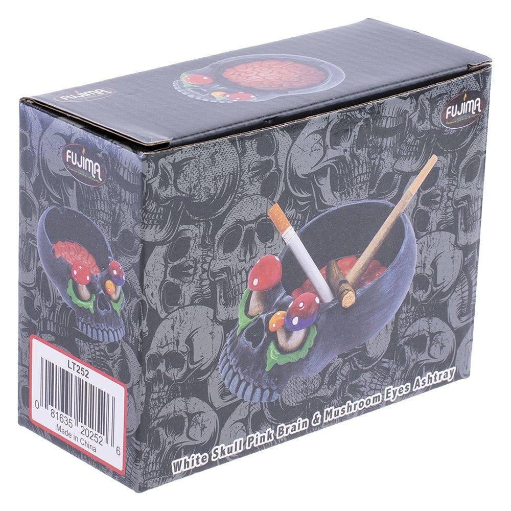 Skull Brain & Mushroom Eyes Ashtray - 5.75" x 4.2"" - Discreet Smoker