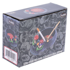 Skull Brain & Mushroom Eyes Ashtray - 5.75" x 4.2"" - Discreet Smoker