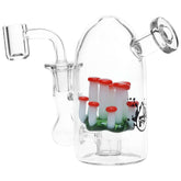 Pulsar There's Not Mushroom Left In Here Mini Glass Dab Rig - 4.75" / 14mm F - Discreet Smoker