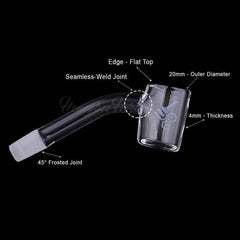 THICK ORIGINAL QUARTZ BANGER - 45° DEGREE | YL - Discreet Smoker