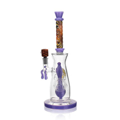 High Society | Jupiter Premium Wig Wag Waterpipe (Slime Purple) - Discreet Smoker
