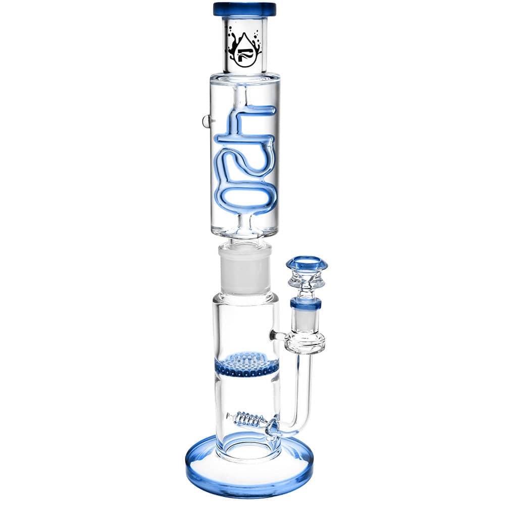 Pulsar 420 Design Glycerin Stacker Water Pipe | 13.75" | 14mm F - Discreet Smoker