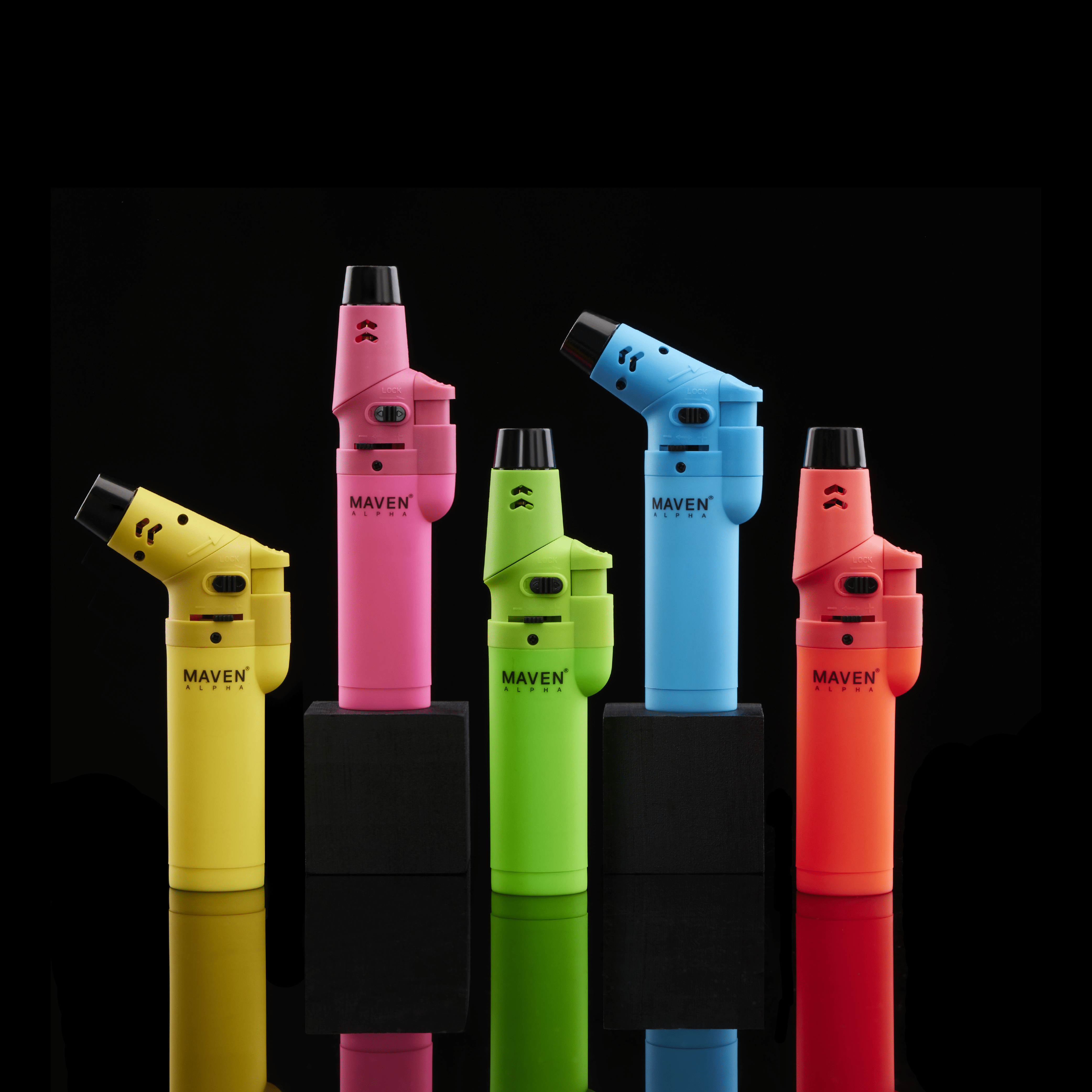 Maven Alpha Neon Collection - 5 Pack - Discreet Smoker