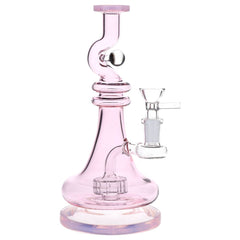 Enchanted Tower Glass Water Pipe - 8.75" / 14mm F - Discreet Smoker
