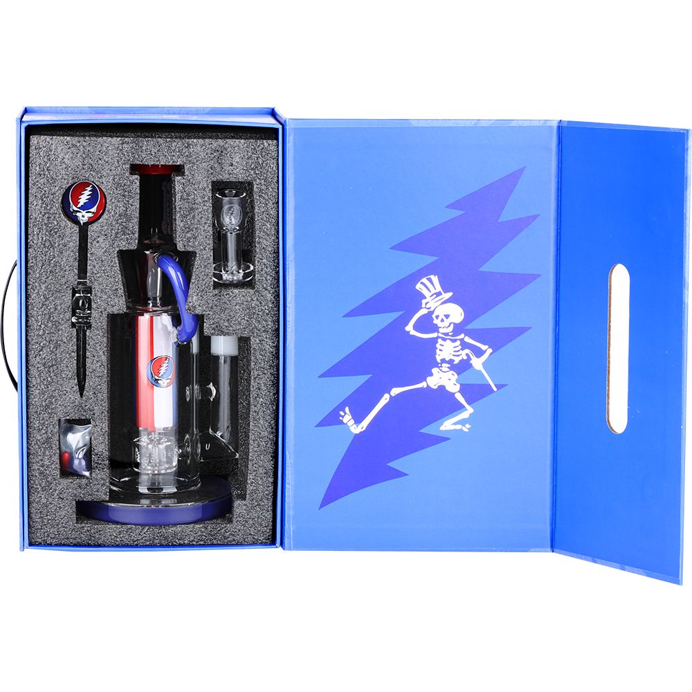 Grateful Dead x Pulsar Cascade Waterfall Recycler Rig Set - 9" / 14mm F - Discreet Smoker