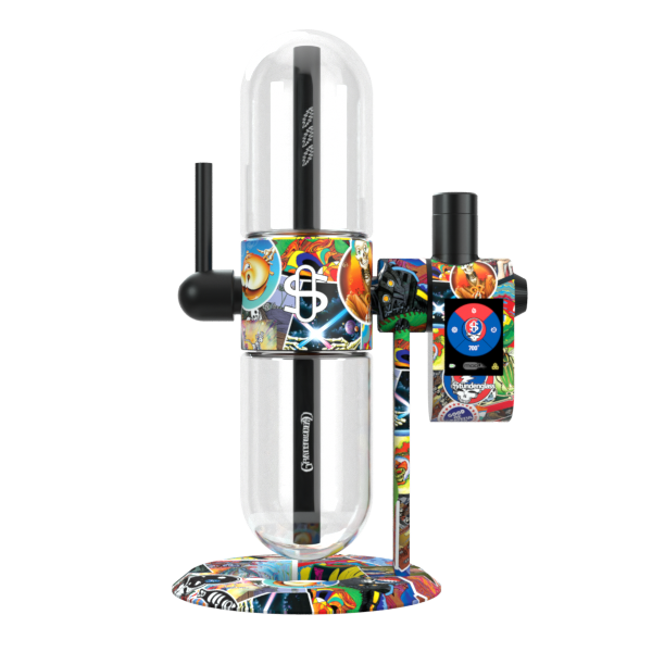 Grateful Dead Modul + Dok Deluxe Travel Set - Legacy Patchwork - Discreet Smoker