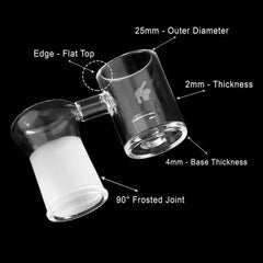 CORE REACTOR SIDECAR QUARTZ BANGER - 90° DEGREE | YL - Discreet Smoker