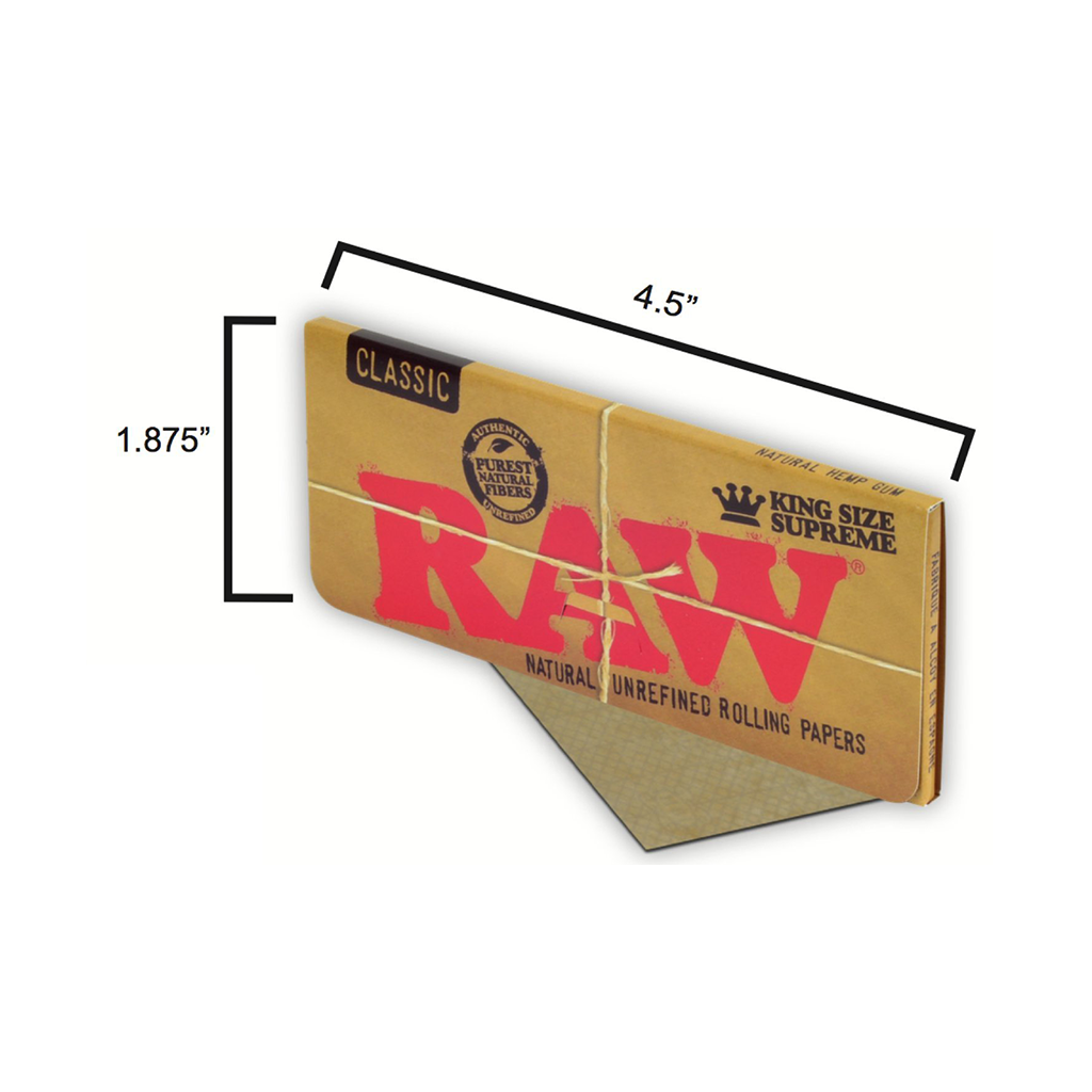 RAW Classic Rolling Papers - Discreet Smoker