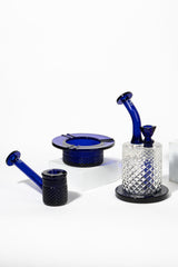 Twenties Collection Water Pipe | Cobalt - Discreet Smoker