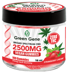 Green Genie CBD Vegan Pectin Infused Gummies w/ B12 Vitamins (625MG - 2500MG) - Discreet Smoker