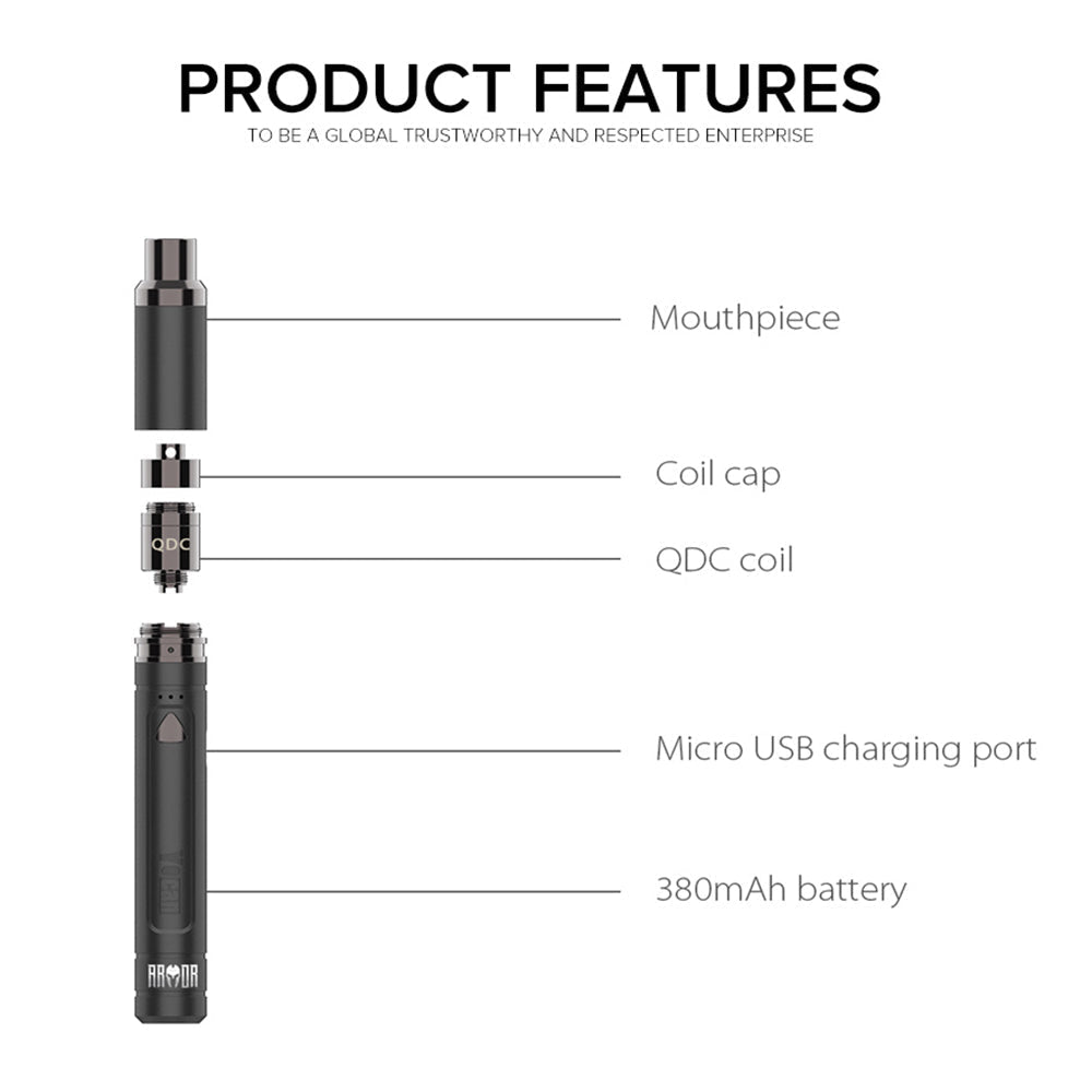 Yocan Armor Concentrate Pen Vaporizer - Discreet Smoker