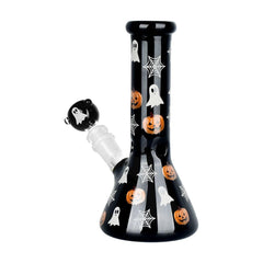 Halloween Decoration Glow Glass Water Pipe - 7.75" / 14mm F - Discreet Smoker