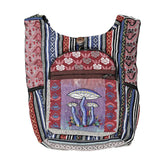 Threadheads Mushroom Aztec Patchwork Shoulder Bag - 15" x 14" - Discreet Smoker