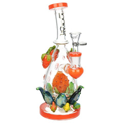 Lookah Glass Very Berry Water Pipe - 9.25" / 14mm F - Discreet Smoker