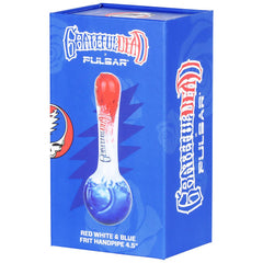 Grateful Dead x Pulsar Grateful Frit Glass Spoon Pipe - 4.5" - Discreet Smoker