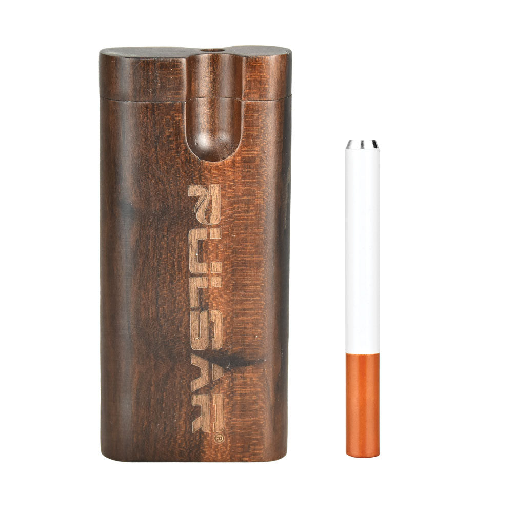 Pulsar Straight Wood Twist Top Dugout - Discreet Smoker