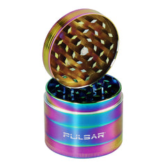 Pulsar Anodized Zinc Grinder - 4pc / 2.2" / Chameleon - Discreet Smoker