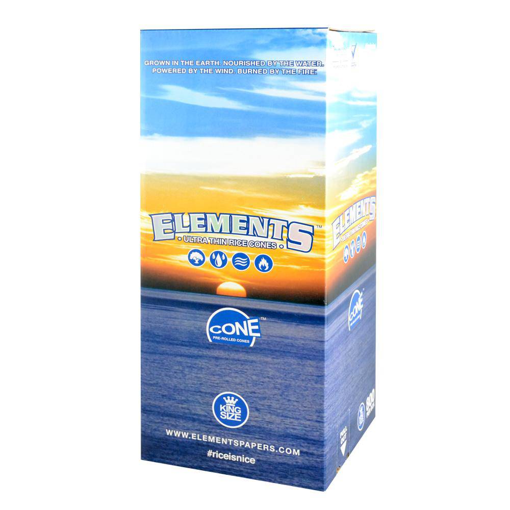 Elements Rice Pre-Rolled Cones | 800pc Bulk Box - Discreet Smoker