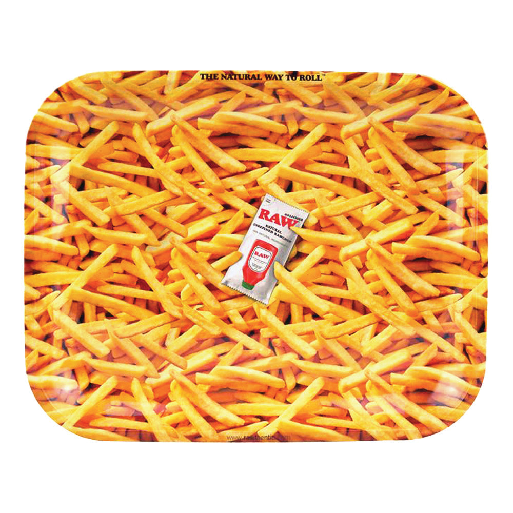 RAW Rolling Tray | French Fries - Discreet Smoker