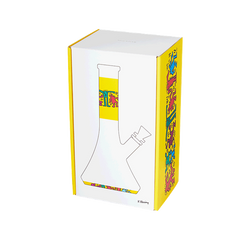 K. Haring Glass Beaker Water Pipe