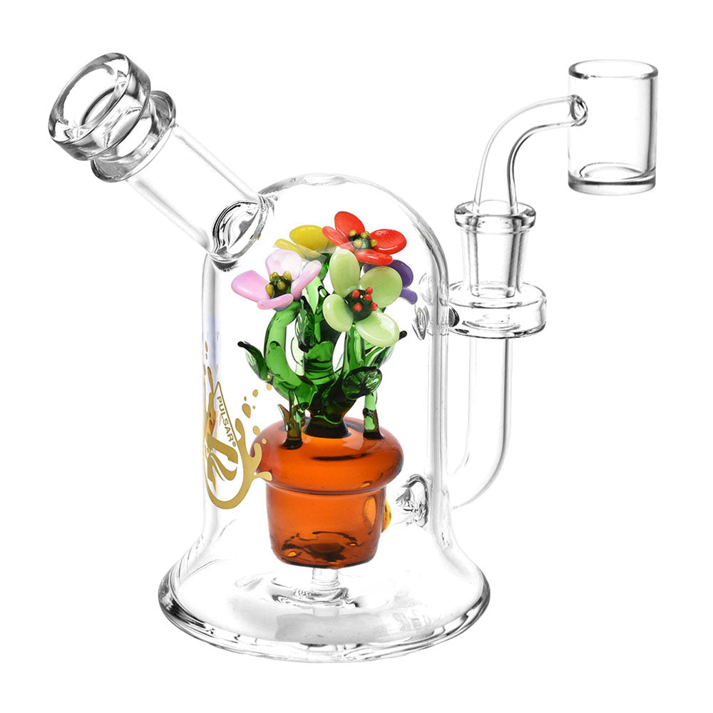 Pulsar Pretty Flowers Dab Rig - 6.5" / 14mm F - Discreet Smoker