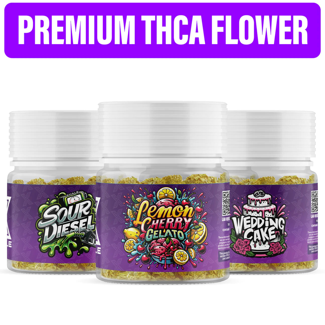 THCA FLOWER - XHALE - 3.5G - Discreet Smoker