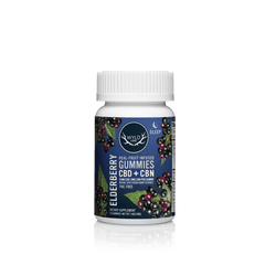 WYLD CBD Real Fruit Infused CBD + CBN Sleep Elderberry Gummies - Discreet Smoker