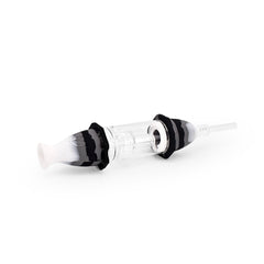 Ritual - 7'' Silicone Deluxe Nectar Collector - Black & White Marble - Discreet Smoker