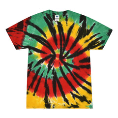 Rasta Web Short Sleeve Tie-Dye T-Shirt - Discreet Smoker
