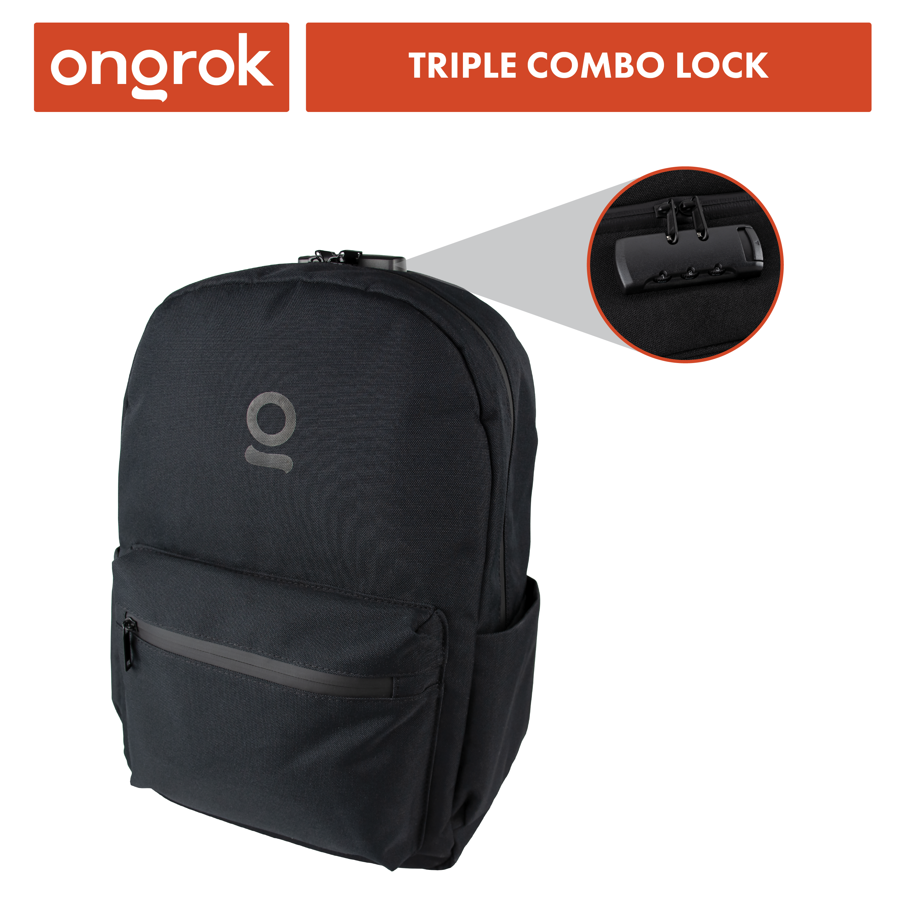 Ongrok Carbon-lined Backpack Smell Proof - Discreet Smoker