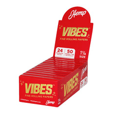 VIBES Hemp Rolling Papers w/ Tips - Discreet Smoker