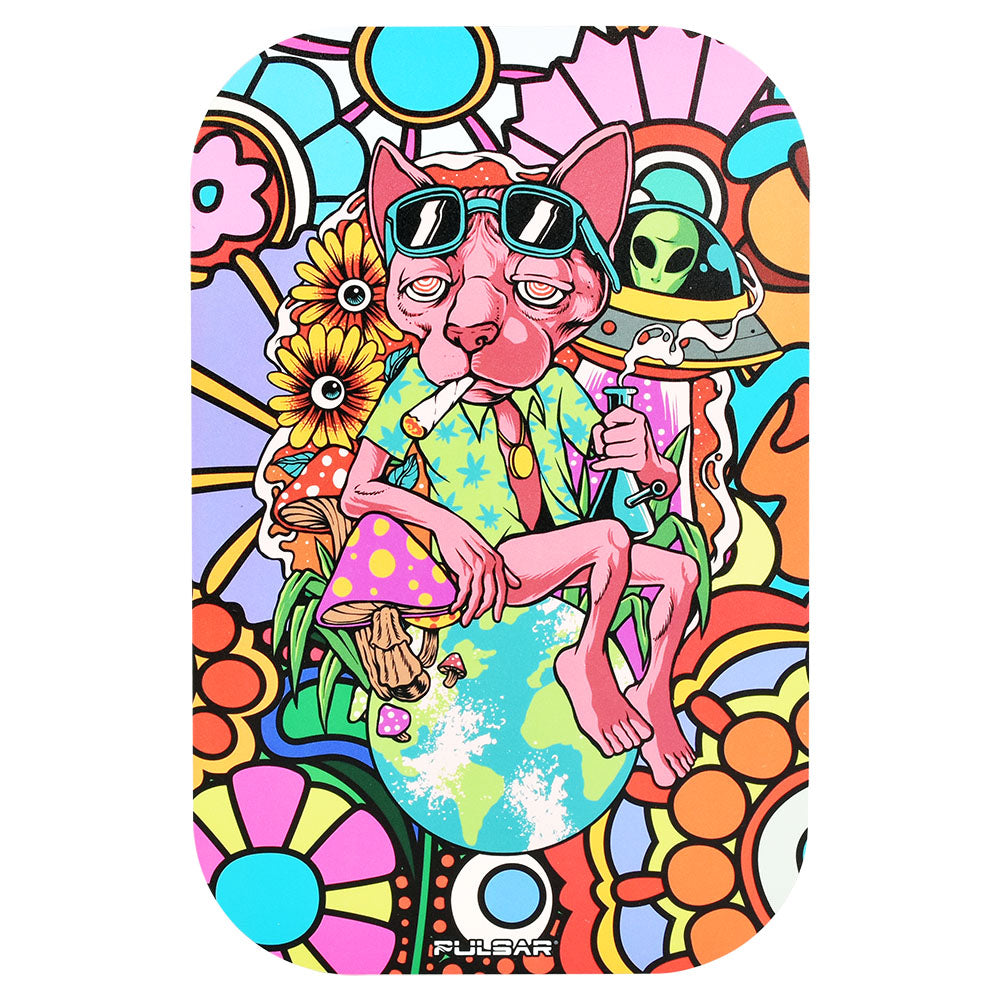 Pulsar Magnetic Rolling Tray Lid - 11"x7" / Chill Cat - Discreet Smoker