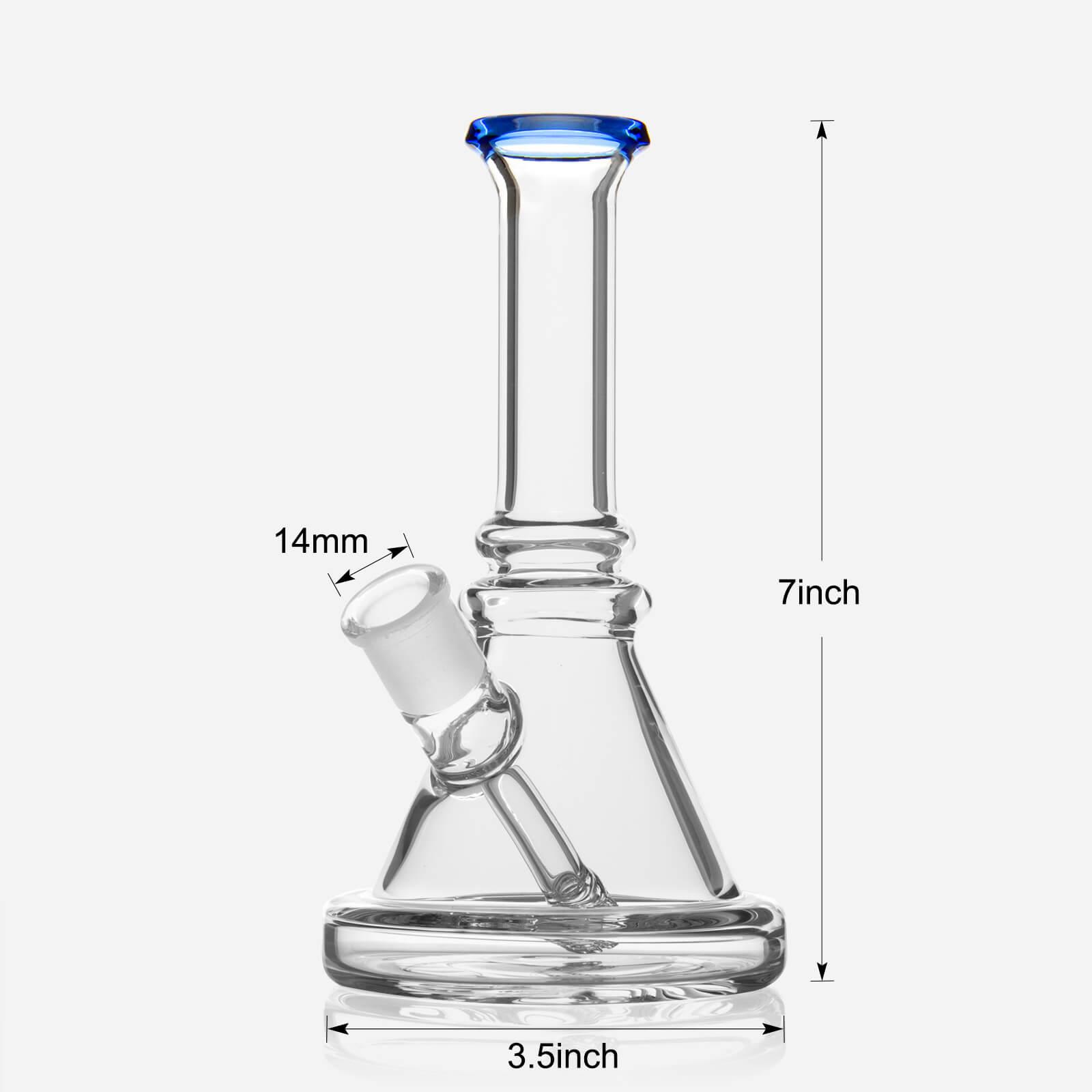 7‘’ Glass Beaker Base Bong - Discreet Smoker