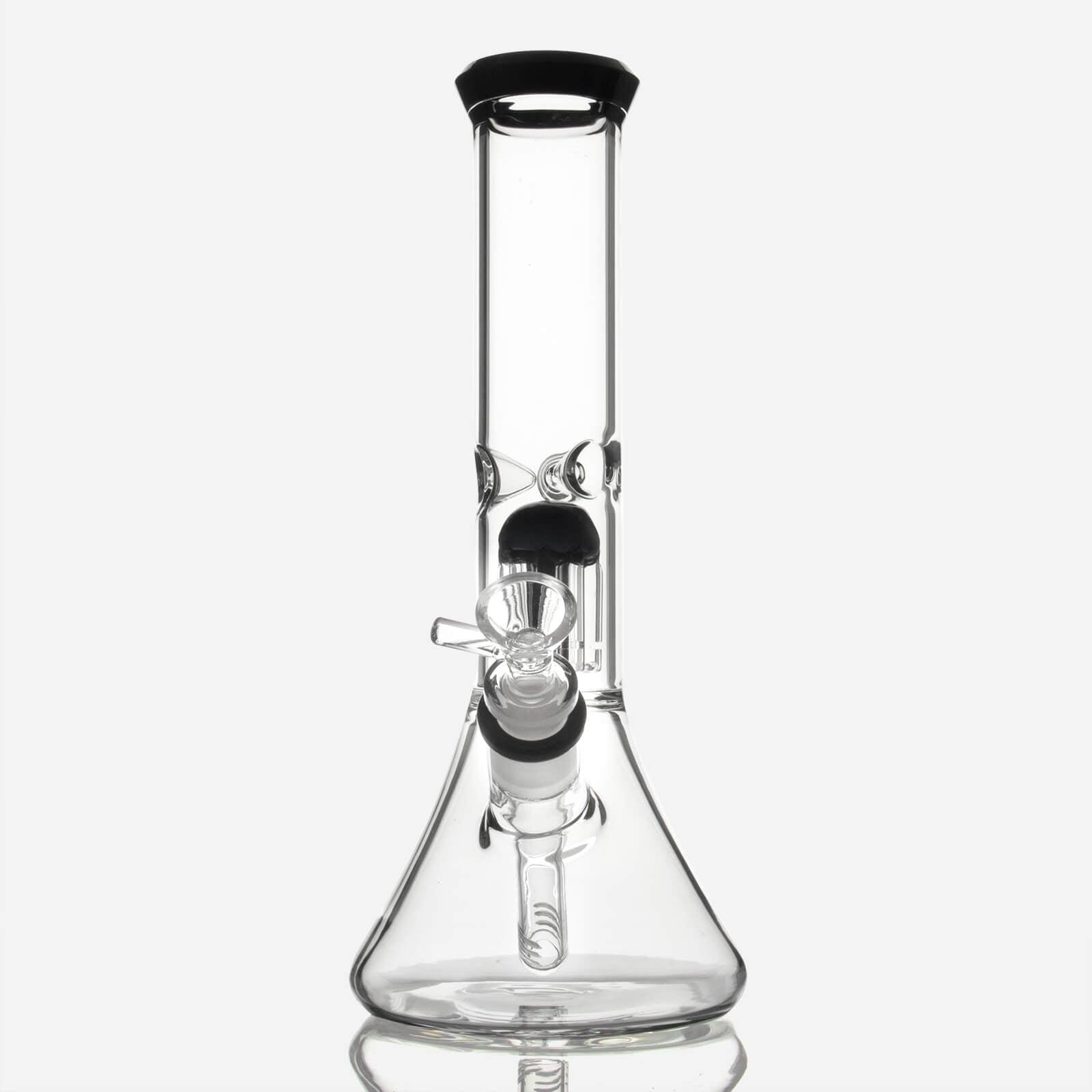 11-inch Glass Beaker Bong with Tree Perc - Discreet Smoker