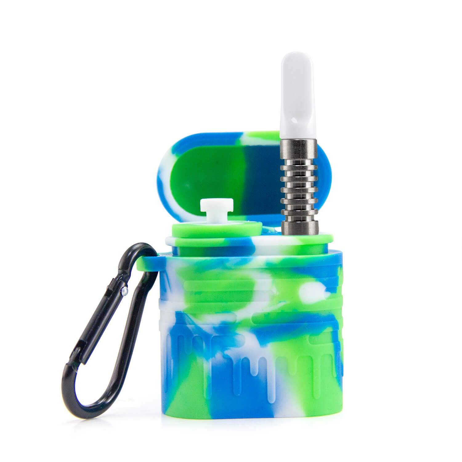 Silicone One Hitter Dugout Set - Discreet Smoker