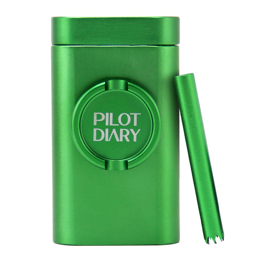 One Hitter Dugout With Grinder - Discreet Smoker