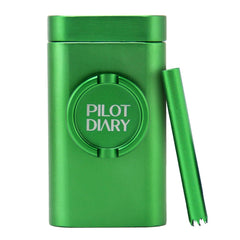 One Hitter Dugout With Grinder - Discreet Smoker