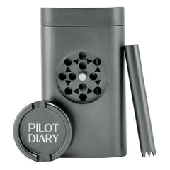 One Hitter Dugout With Grinder - Discreet Smoker