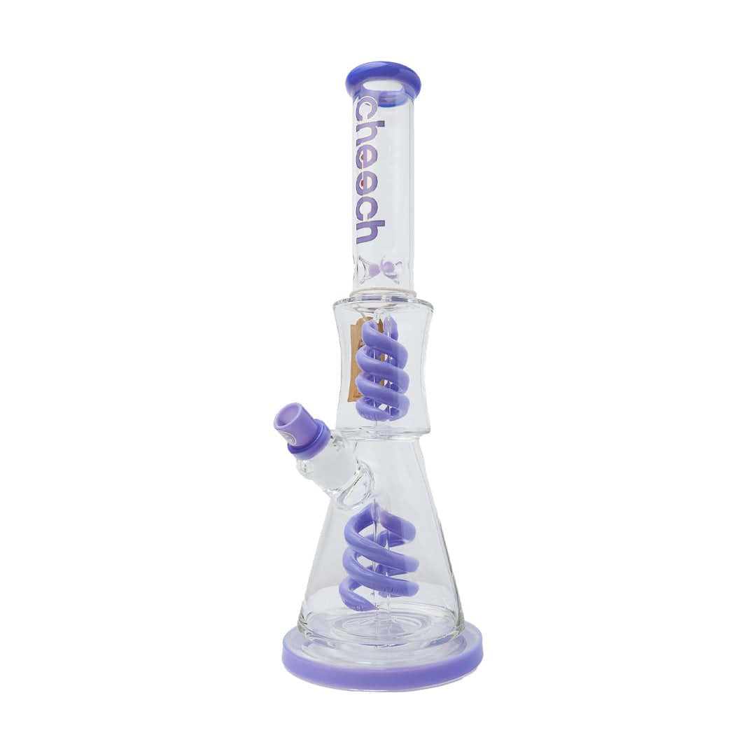 Cheech Glass 17" Swirl Spin Up Down Water Pipe - Discreet Smoker