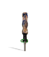 Black Top and Gold Body Nectar Collector with 10mm Stainless Steel Tip - Discreet Smoker