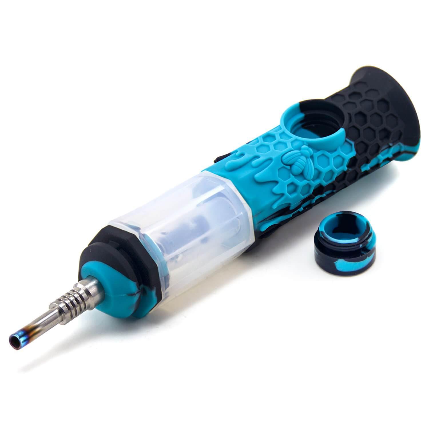 Silicone Honeycomb Honey Straw 7" - Discreet Smoker