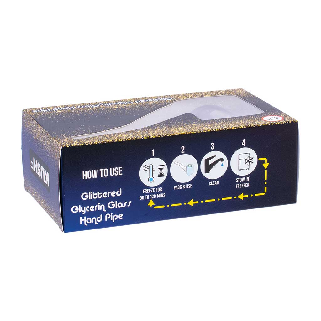 LIQUID GLITTER SHERLOCK HAND PIPE - Discreet Smoker