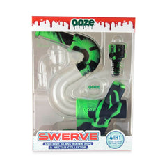 Ooze Swerve Silicone Water Pipe - Discreet Smoker