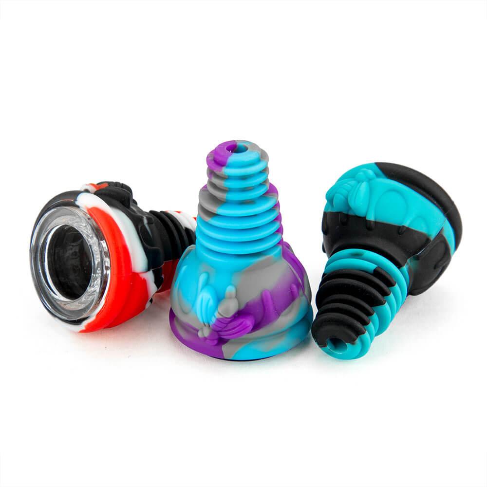 Silicone Bong Bowl 3Pcs - Discreet Smoker