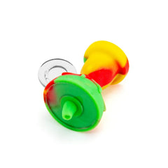 Silicone Carb Cap With Glass Bowl Screen - Discreet Smoker