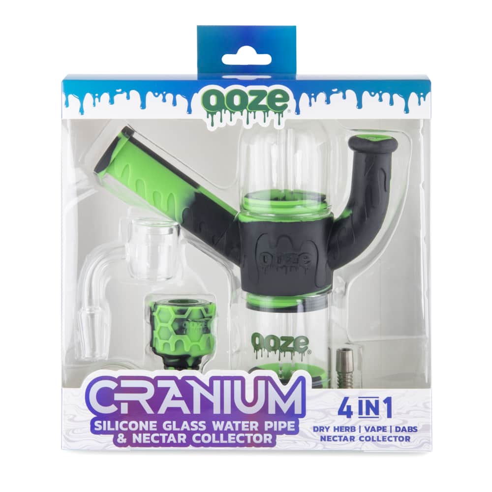 Ooze Cranium Silicone 4-in-1 Hybrid Water Pipe - Discreet Smoker